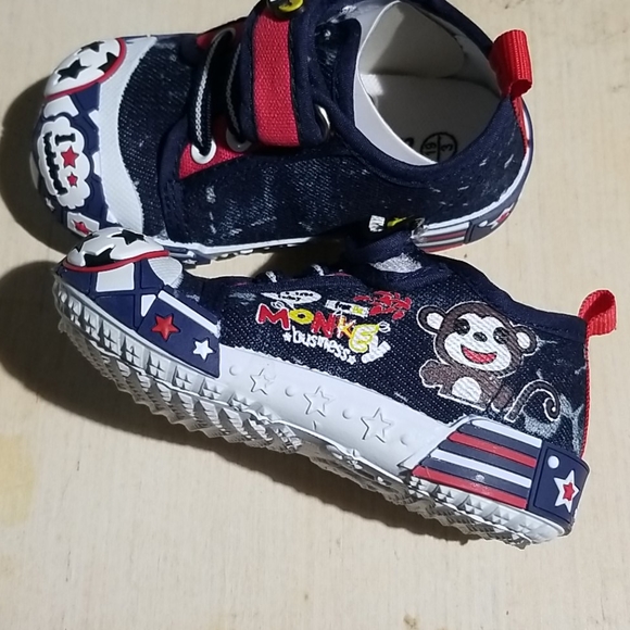 Chulis Navy Star Denim Sneakers Sz 5 - Picture 6 of 12